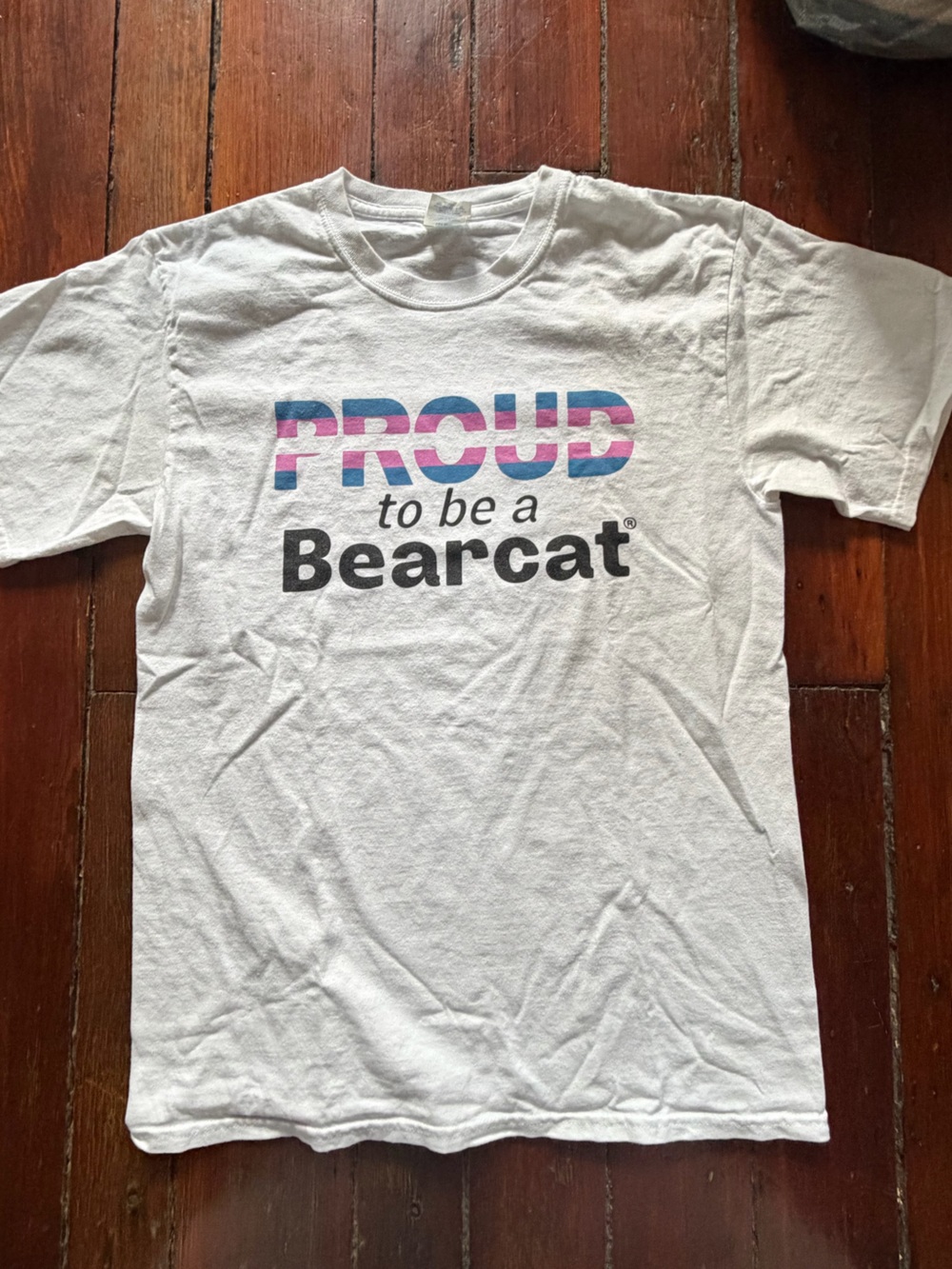 Port and Company White "Proud to be a Bearcat" Graphic Tee